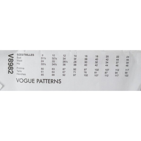 Vogue 8982 Sewing Pattern Vest Jacket Marcy Tilton Uncut Size 8 10 12 14 16 - Picture 3 of 4